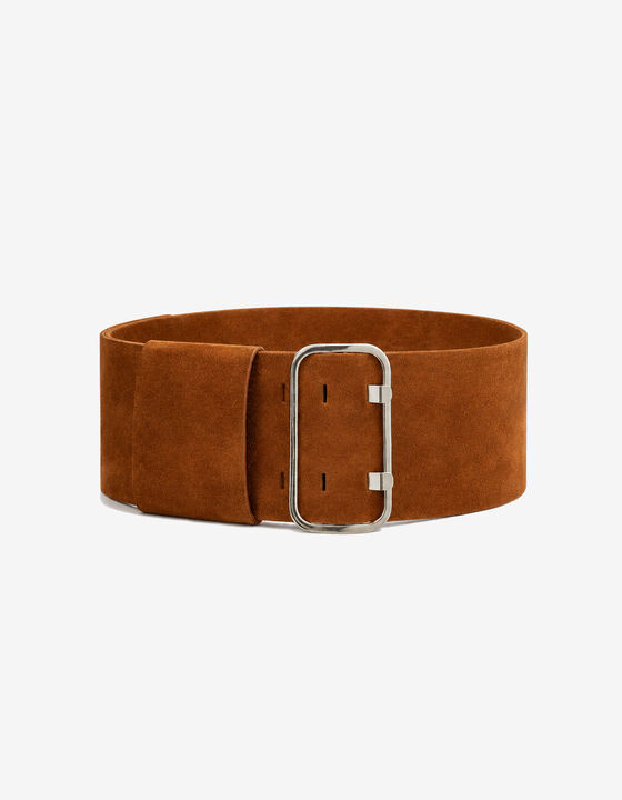 WIDE SUEDE BELT