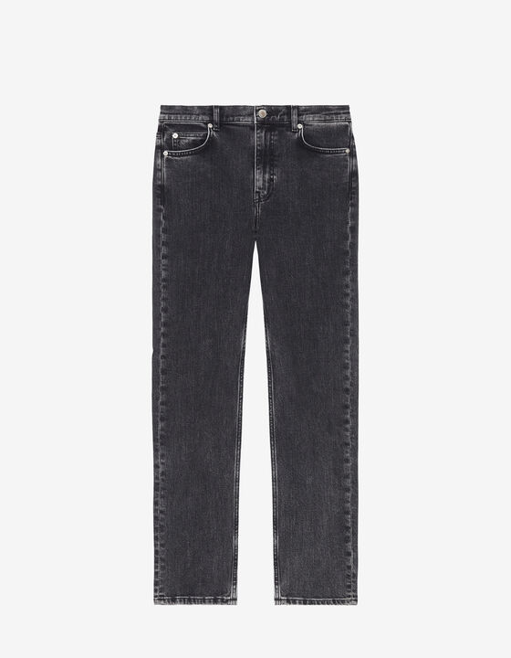 DISTRESSED STRAIGHT-FIT JEANS
