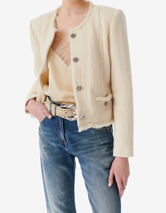 HERRINGBONE TWEED JACKET