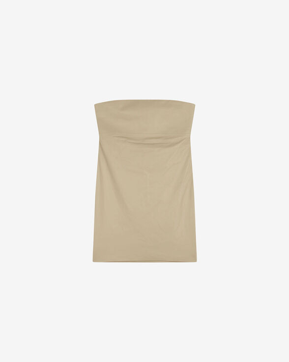ROBE BUSTIER EN CUIR LUBIA