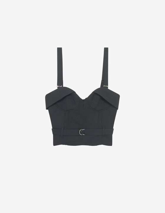 BELTED BUSTIER TOP