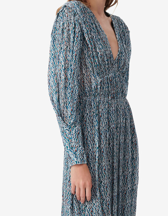 ROBE LONGUE &Agrave; IMPRIM&Eacute; GRAPHIQUE