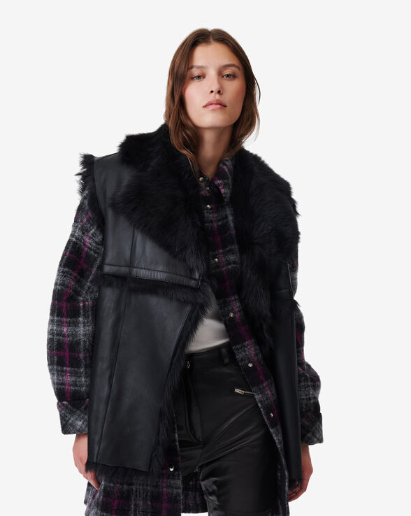 YEMI REVERSIBLE SLEEVELESS JACKET