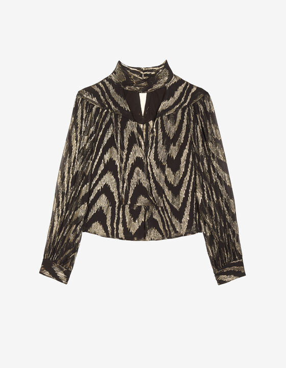 LILA CHOKER TOP