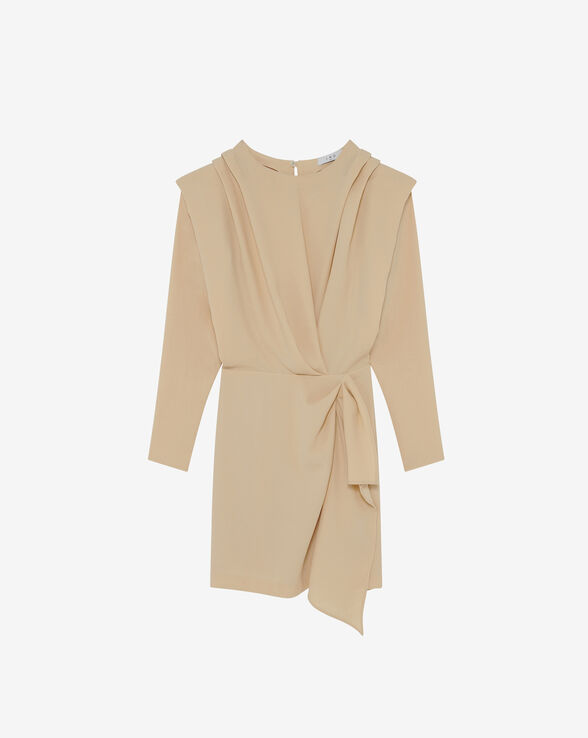 MITZI SHORT DRAPED DRESS
