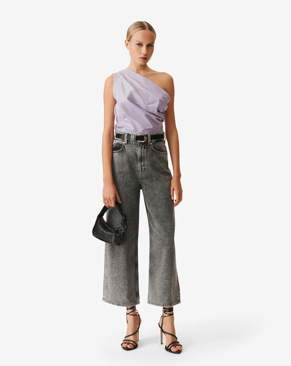 DEVI HIGH-WAISTED FADED JEANS