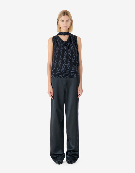 LUREX DRAPED TOP