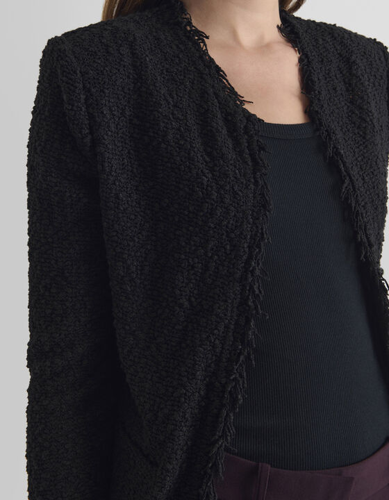 VESTE CLASSIQUE &Agrave; FRANGES