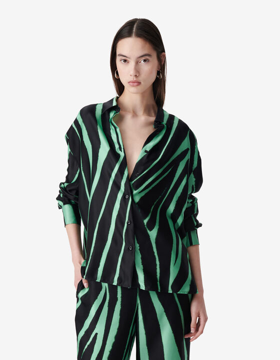 SILK PRINT SHIRT
