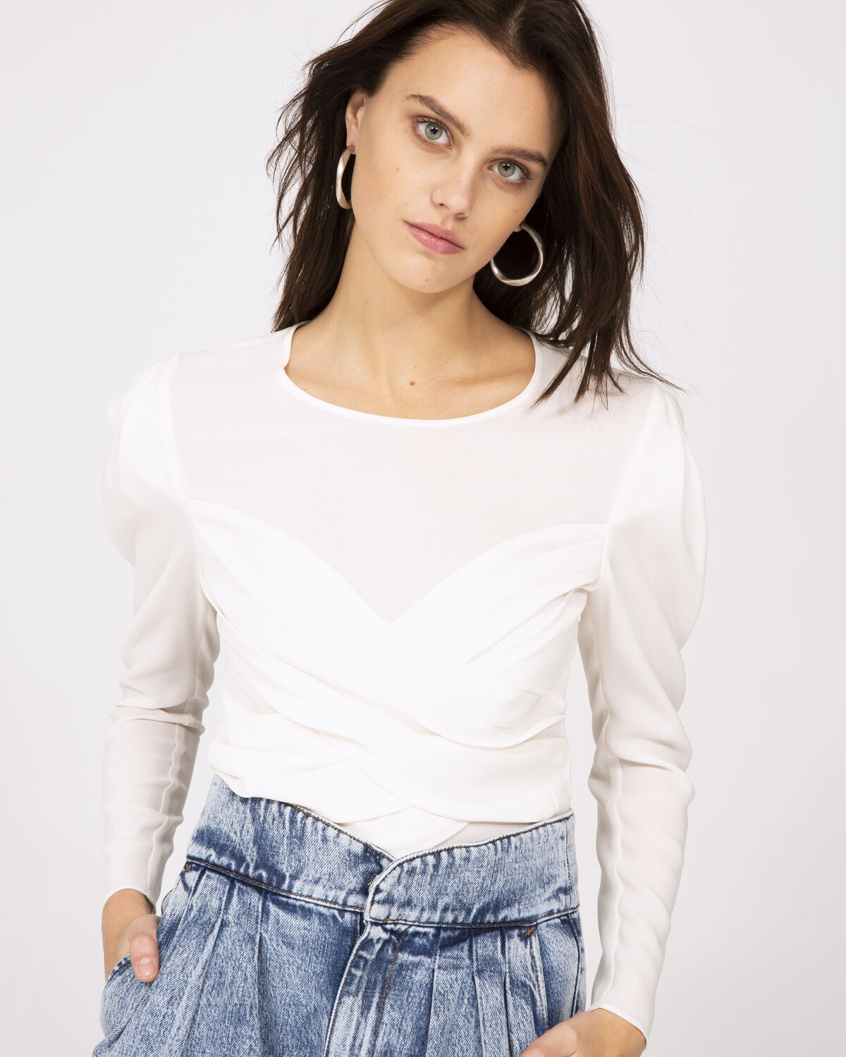 Scene Top Ecru by IRO Paris