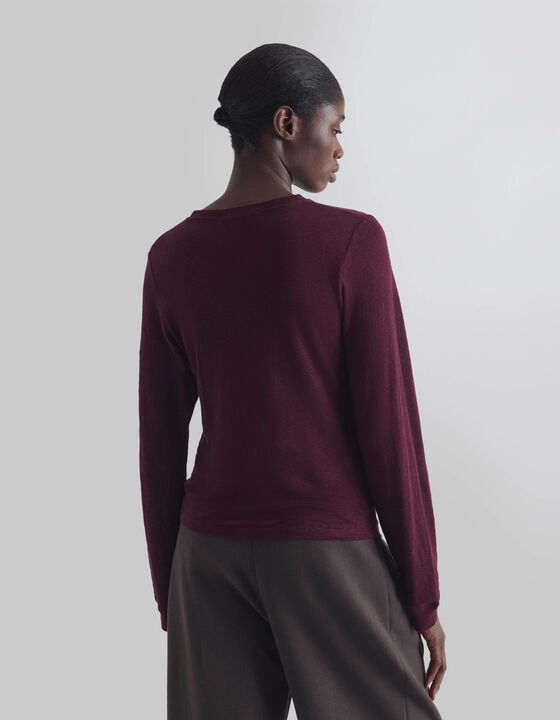 LONG-SLEEVED LINEN T-SHIRT