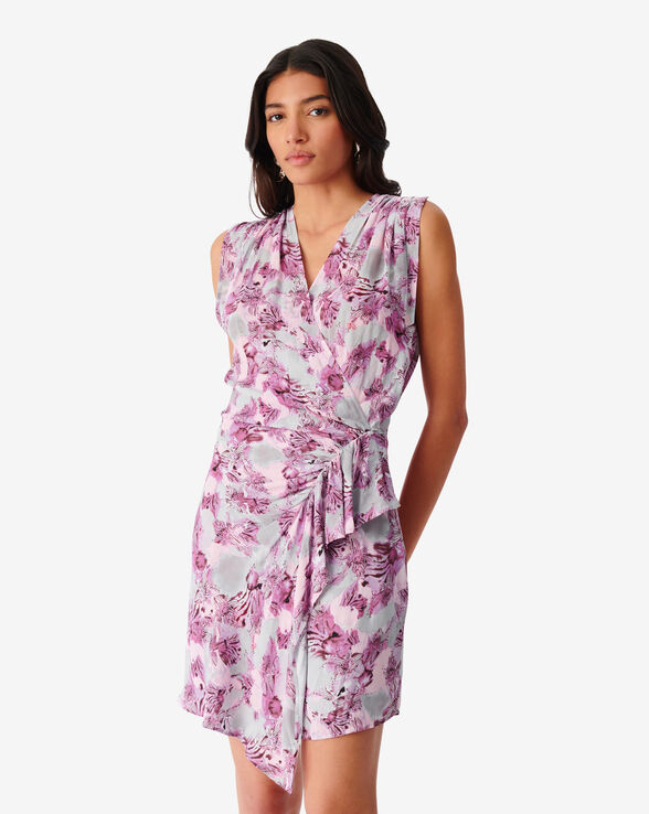 OTILDA WRAP MINI DRESS