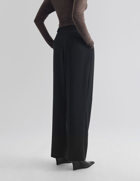 PANTALON LARGE &Agrave; PLIS
