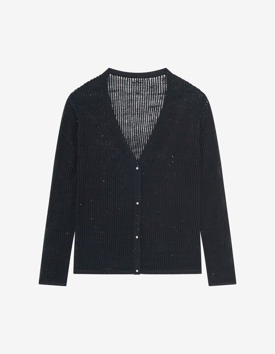 CARDIGAN À PAILLETTES