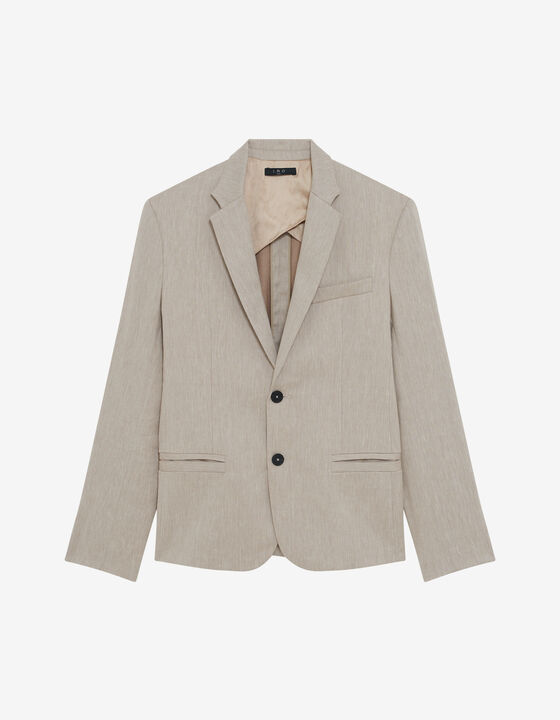 LINEN-BLEND SUIT JACKET