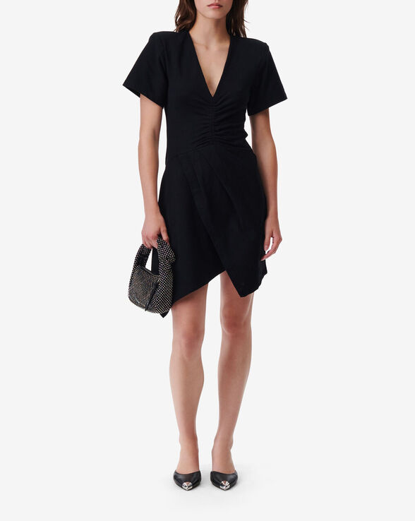 ROWTA SHORT JERSEY V-NECK DRESS