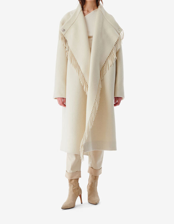 FRINGED COAT