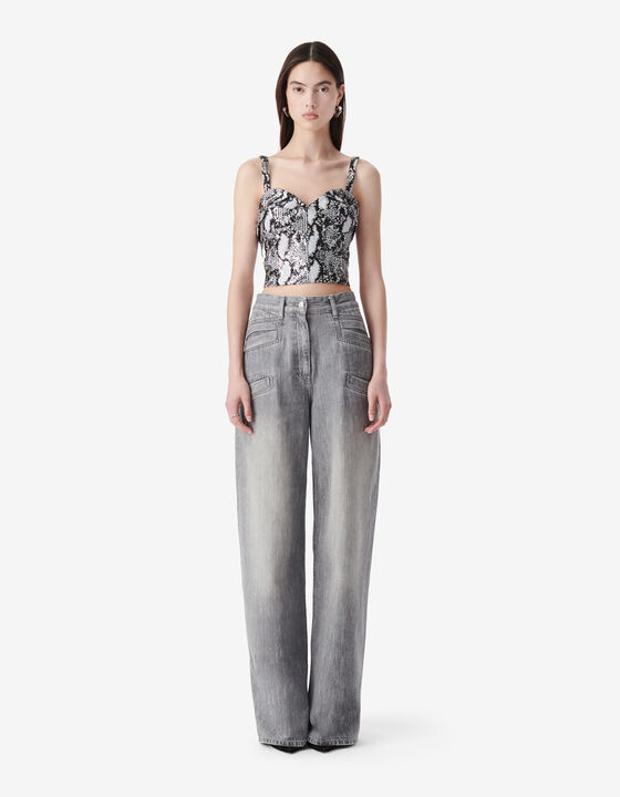 SEQUIN CORSET TOP