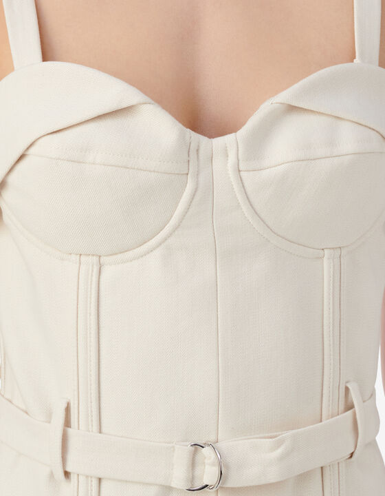 BELTED BUSTIER TOP