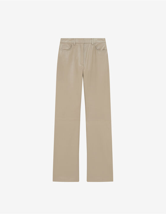 LEATHER SUIT PANTS