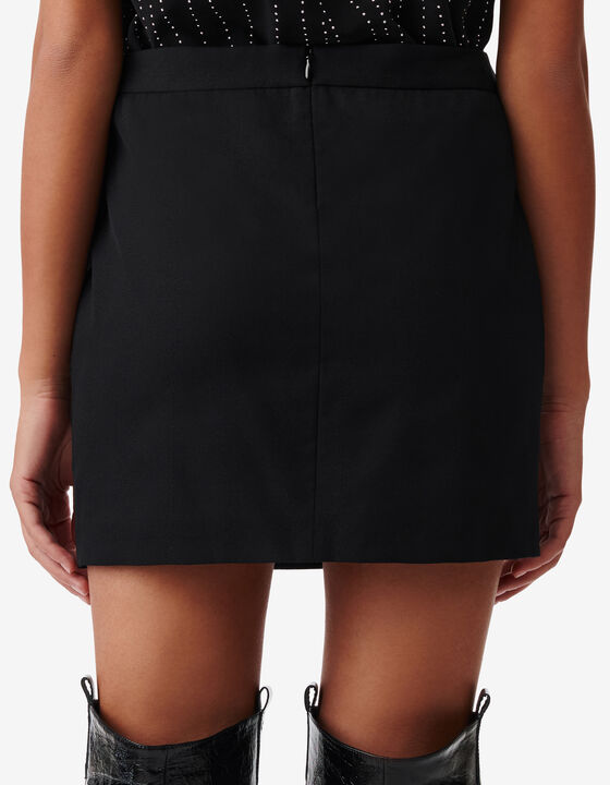 SHORT WOOL SKIRT