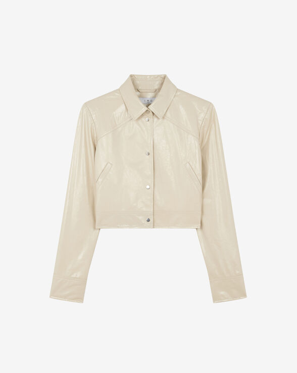 DEVTA PATENT LEATHER JACKET