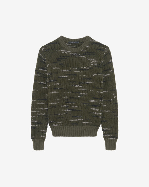 BAPO TWO-TONED WOOL SWEATER