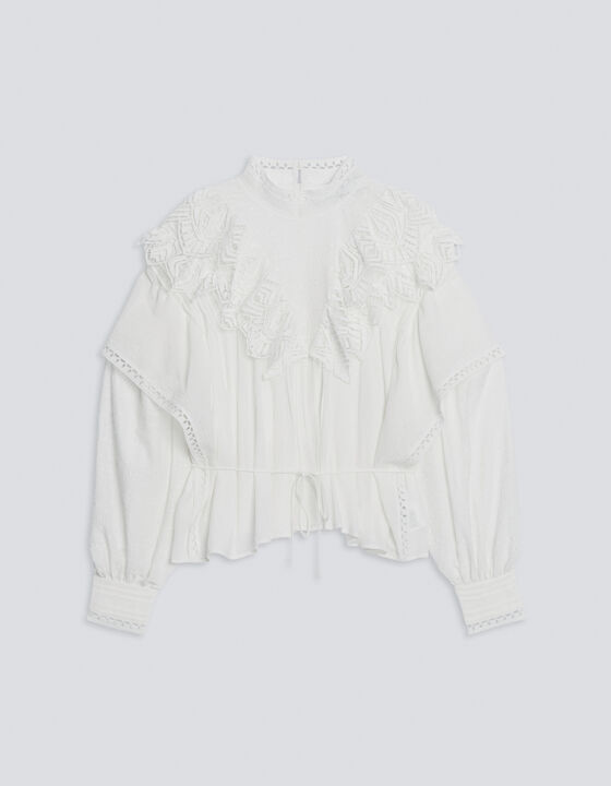 DALI EMBROIDERED LACE TOP
