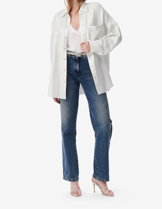 LUREX TWEED OVERSHIRT