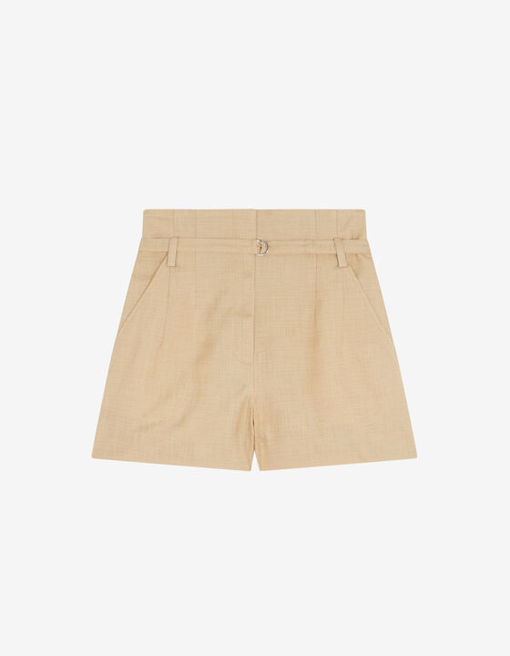 BELTED HIGH-RISE SHORTS