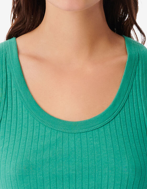 CROPPED RIBBED TANK TOP