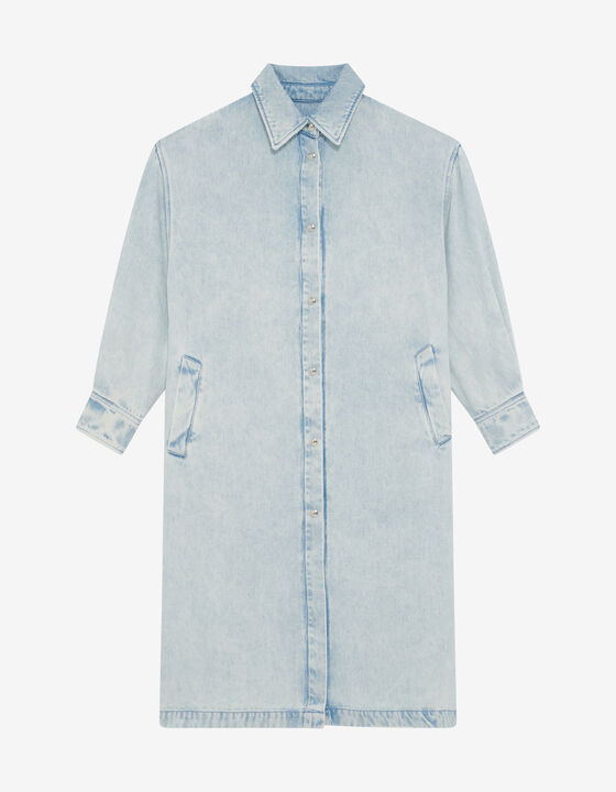 LONG DENIM OVERSHIRT