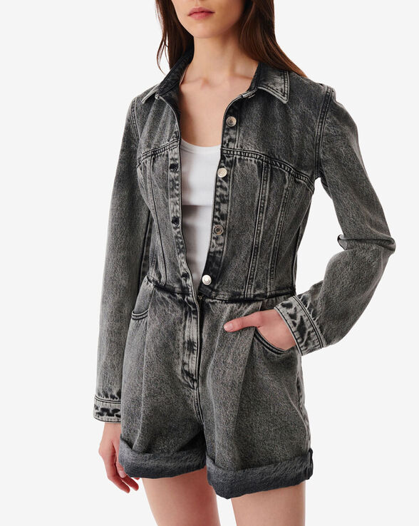 TILLI FADED DENIM PLAYSUIT
