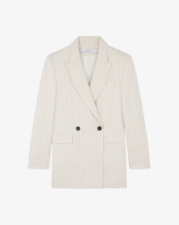 EDDA STRIPED SUIT JACKET