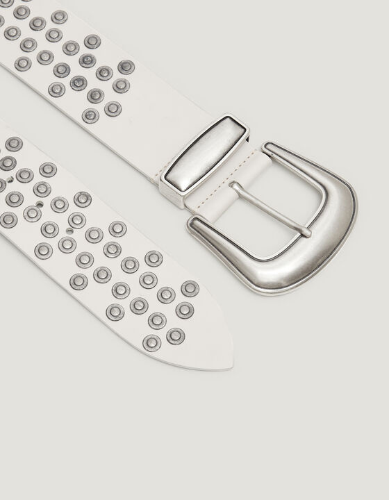 REOL ROUND STUDDED LEATHER BELT