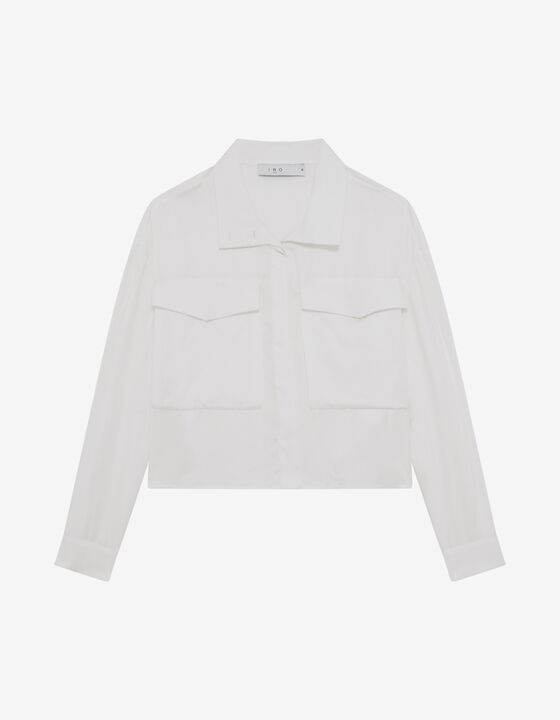 SHIRT WITH STAND-UP COLLAR