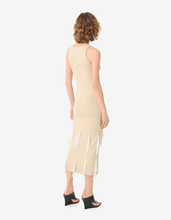 MIDI FRINGED DRESS