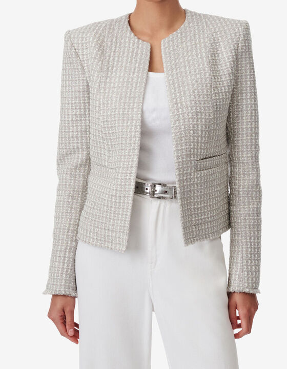 SILVER TWEED JACKET