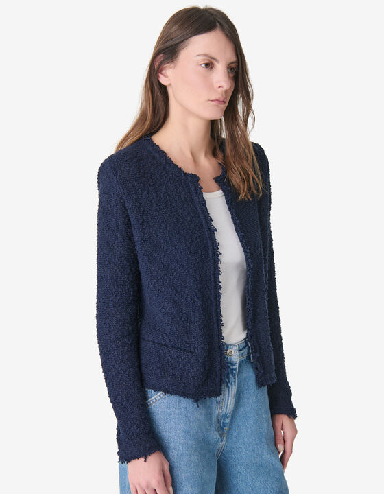 TEXTURED TWEED JACKET