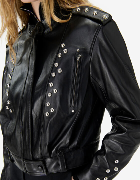 STUDDED LEATHER JACKET
