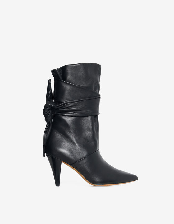 NORI LEATHER ANKLE BOOTS
