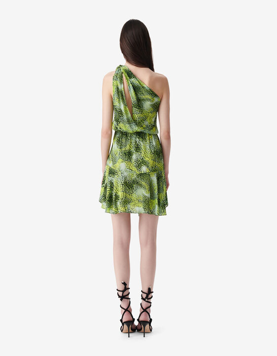 ASYMMETRICAL PRINT DRESS
