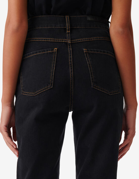 FADED SLIM CUT-OUT JEANS