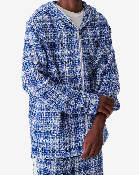 CHEMISE EN TWEED À CAPUCHE ALONIE