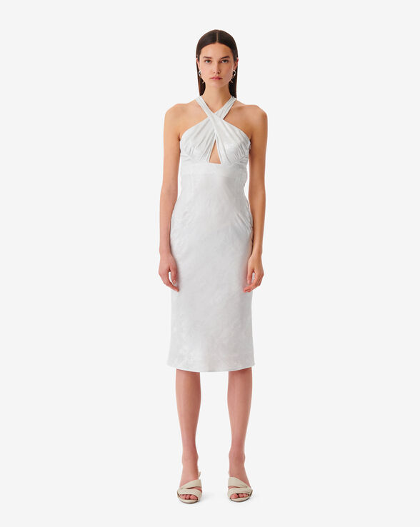 CALVINO LONG DRESS WITH CUTOUTS