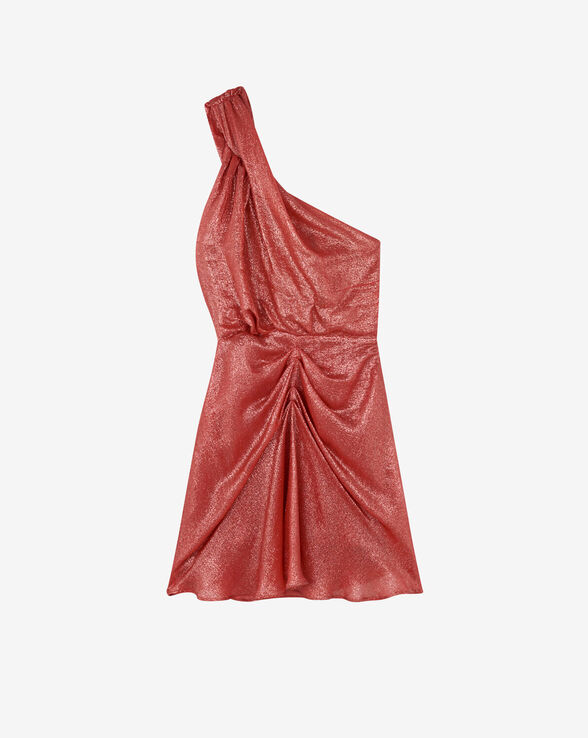 RAMINA ASYMMETRICAL LUREX DRESS