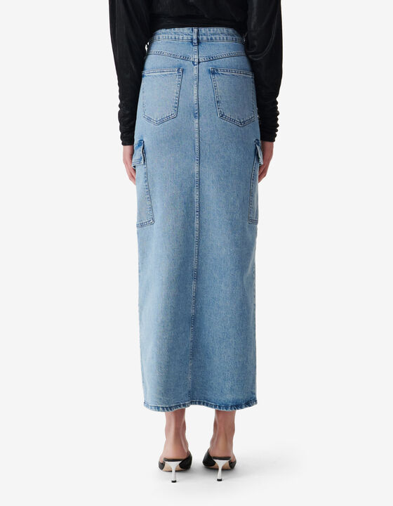 JUPE LONGUE EN DENIM