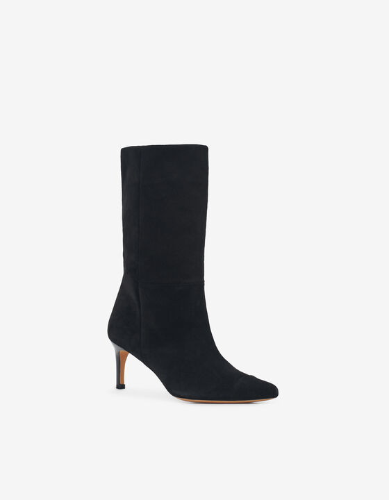SUEDE LEATHER ANKLE BOOTS