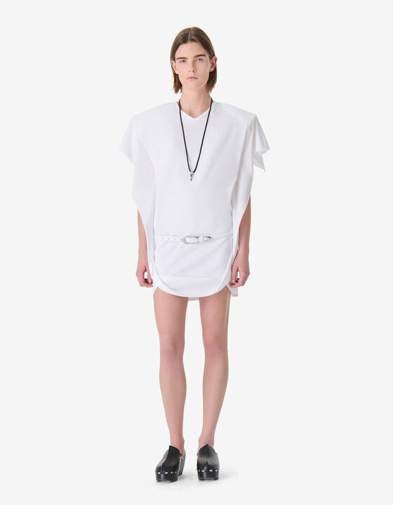 RUFFLE T-SHIRT DRESS