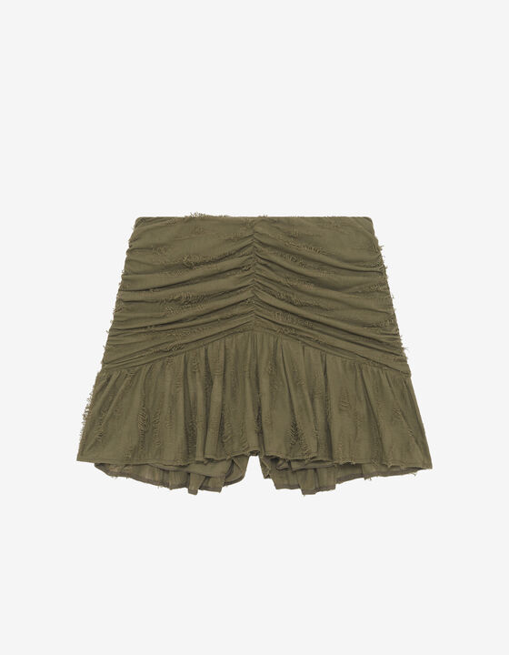PLEATED SHORT SKIRT